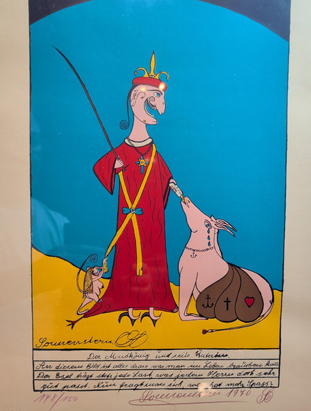 Der Mondkönig und sein Untertan (Blattlesung: „Der Mondkönig und seine Untertan[en]")